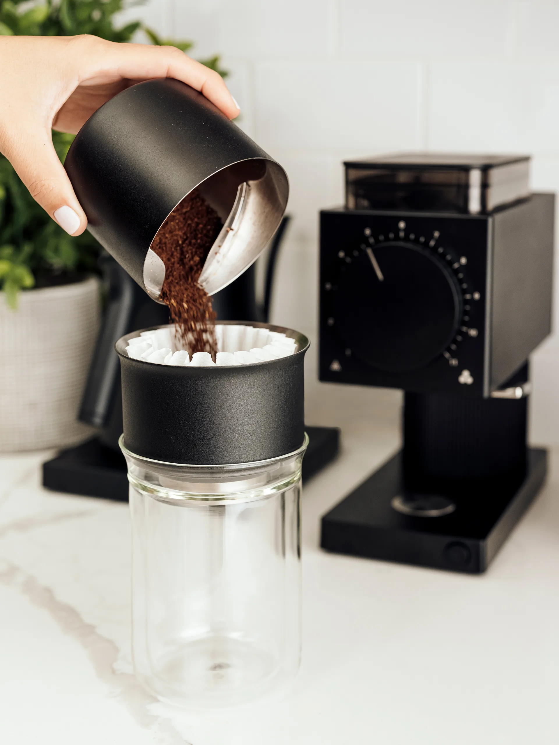 Stagg X pour-over dripper, Matte black Fellow