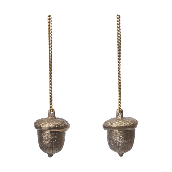 Acorn dekorationshänge 2-pack - Mässing - Ferm Living