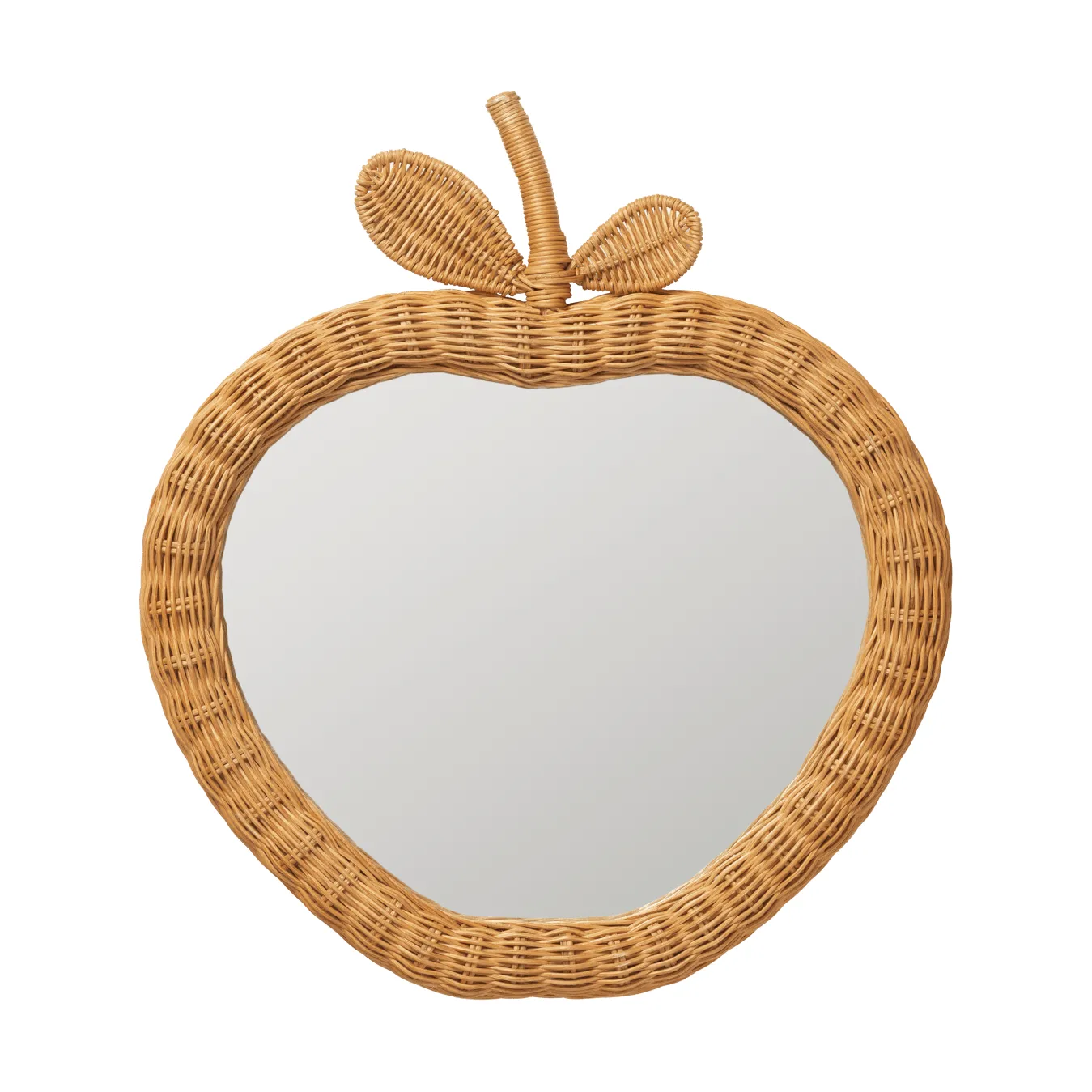 Apple braided spegel, Natural, 40x3x45 cm Ferm Living