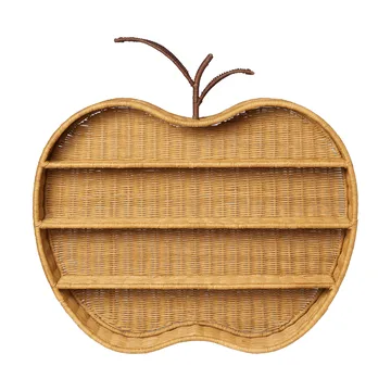 Apple braided vägghylla - Natural, 70x12,5x68 cm - Ferm Living