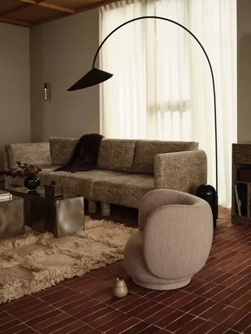 Arum arched golvlampa - Black - Ferm Living