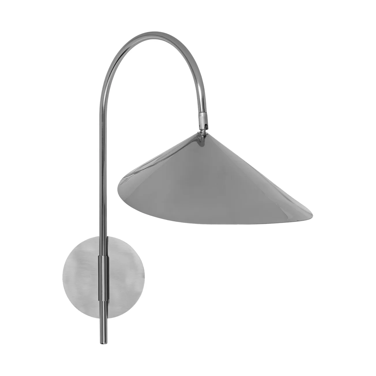 Arum swivel vägglampa fast anslutning, Stainless steel Ferm Living