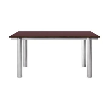 Atura matbord - Brushed stainless steel-burgundy, 90x160 cm - Ferm Living