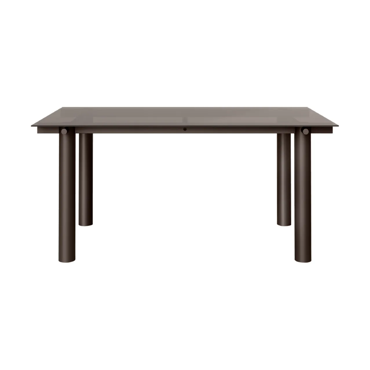 Atura matbord, Dark chocolate-dark tinted glass, 90x160 cm Ferm Living