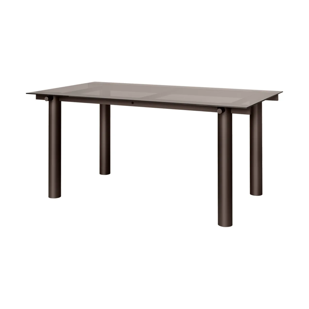 Atura matbord, Dark chocolate-dark tinted glass, 90x160 cm Ferm Living