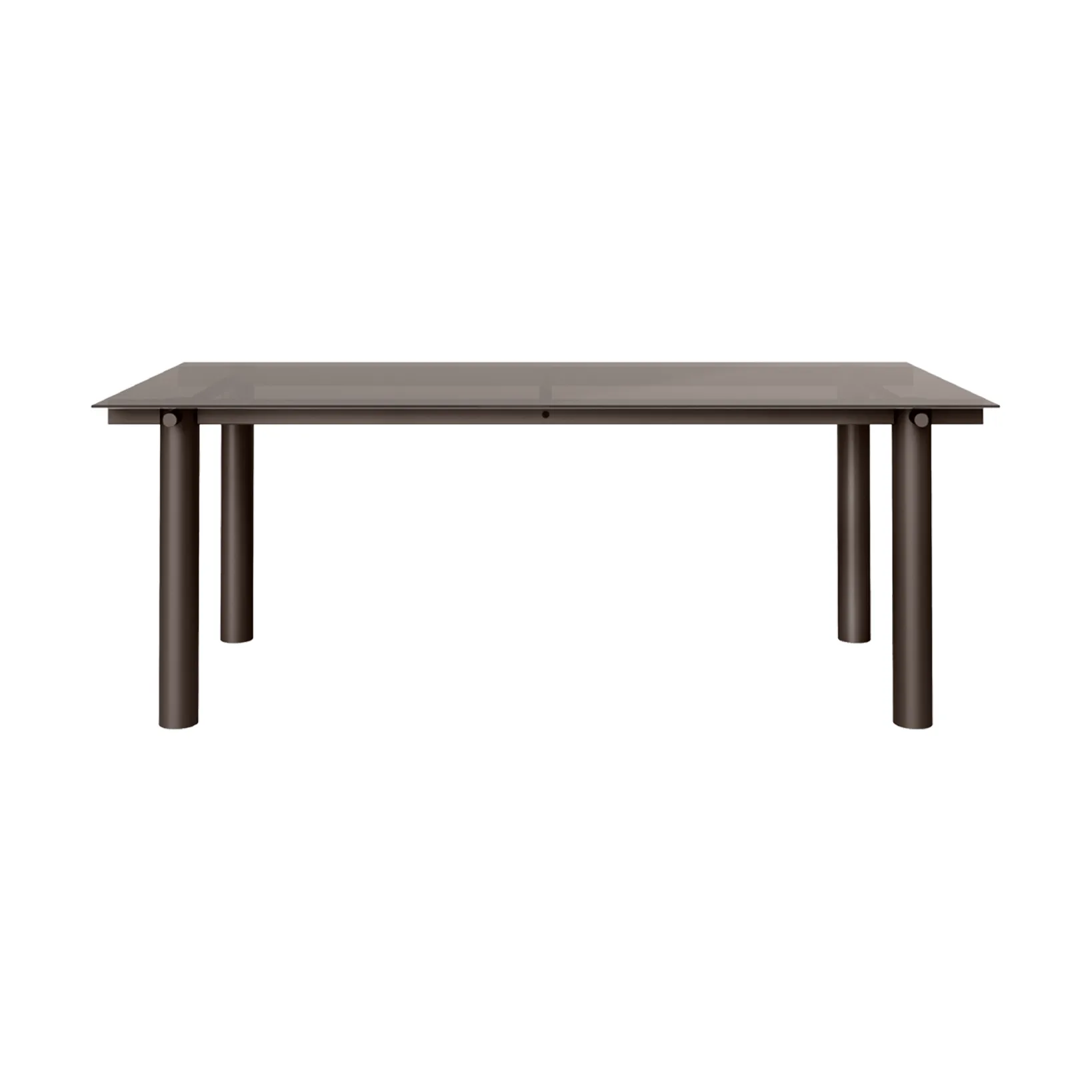 Atura matbord, Dark chocolate-dark tinted glass, 90x200 cm Ferm Living