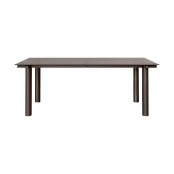 Atura matbord - Dark chocolate-dark tinted glass, 90x200 cm - Ferm Living