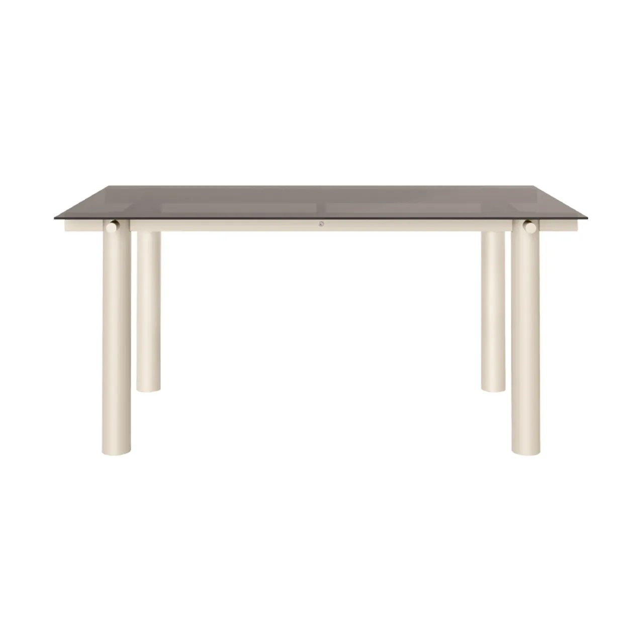 Atura matbord, Light cashmere-dark tinted glass, 90x160 cm Ferm Living