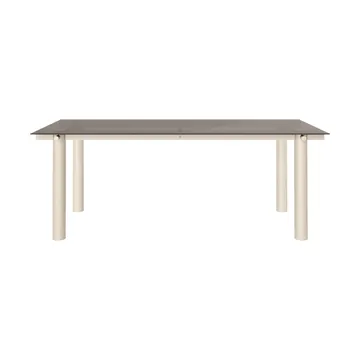 Atura matbord - Light cashmere-dark tinted glass, 90x200 cm - Ferm Living