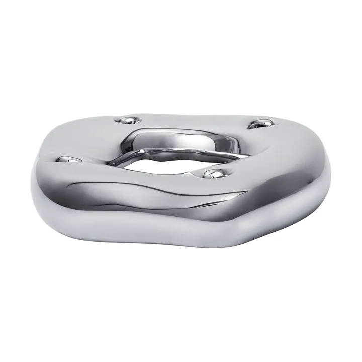 Bellure ring ljusstake - Silver - Ferm Living