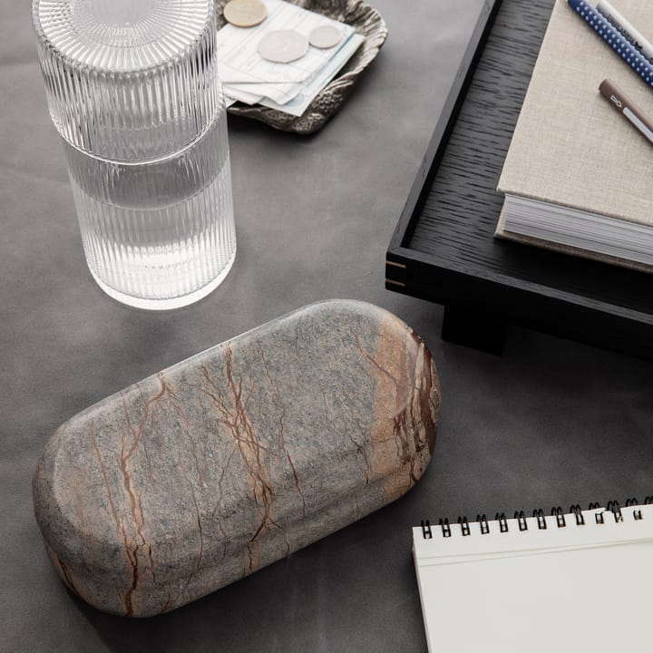Bendum förvaringsbox, Brun marmor Ferm Living