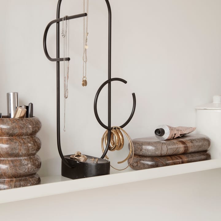 Bendum förvaringsbox, Brun marmor Ferm Living