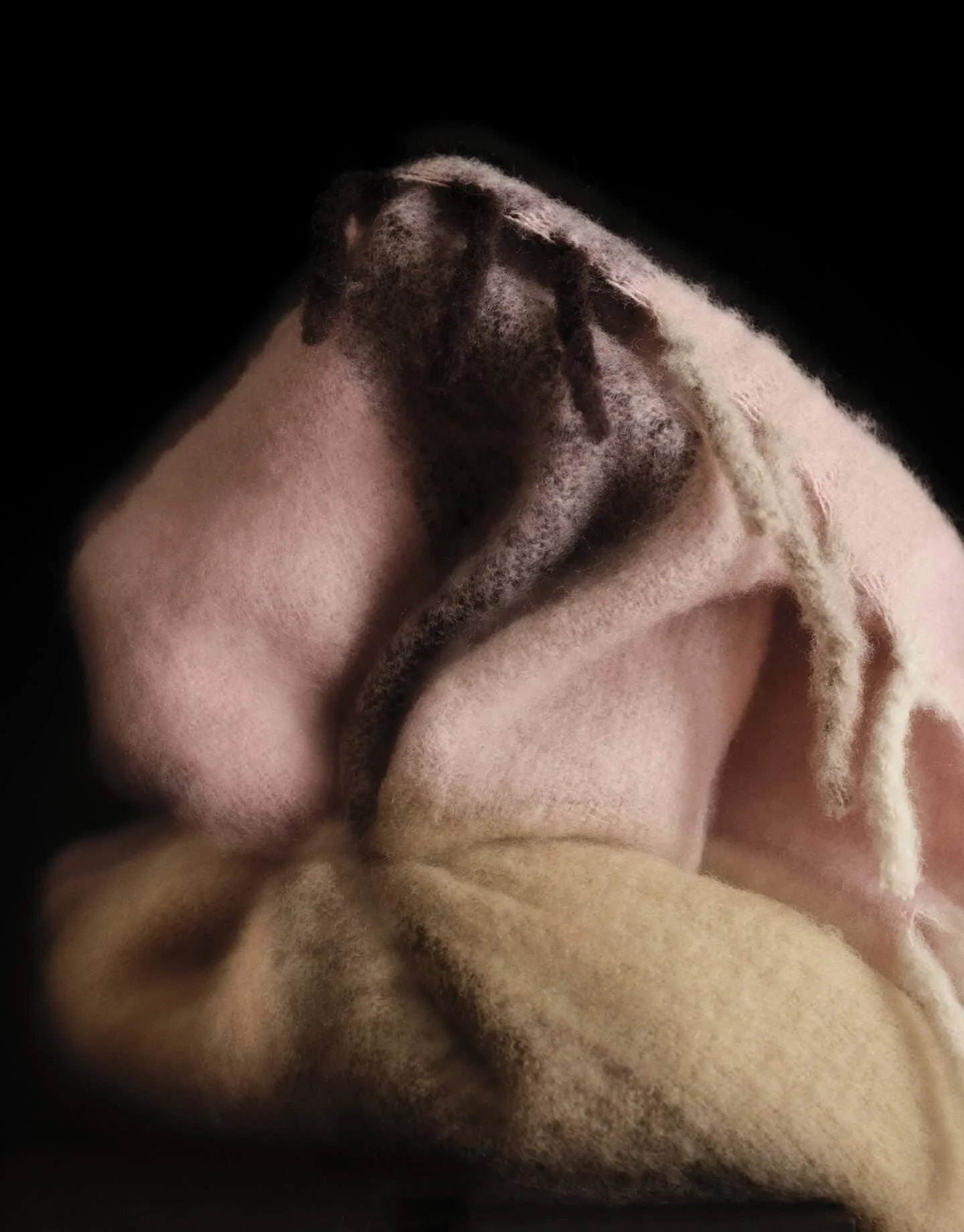 Blur mohair pläd, Butter-pale rose, 130x170 cm Ferm Living