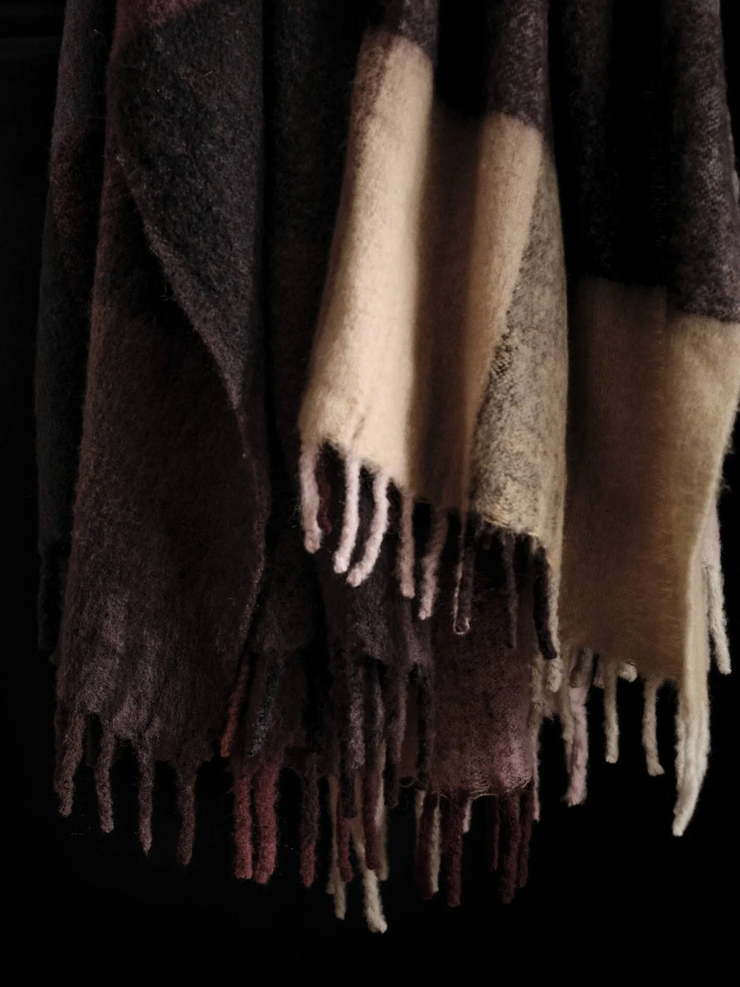 Blur mohair pläd, Butter-pale rose, 130x170 cm Ferm Living