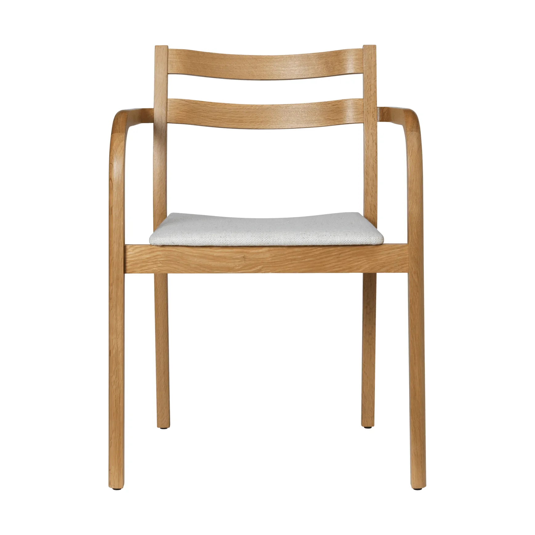 Boda karmstol, Klädd sits, natural oak-off-white Ferm Living