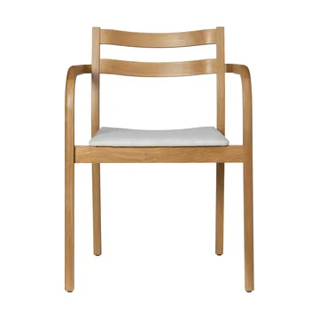 Boda karmstol - Klädd sits, natural oak-off-white - Ferm Living