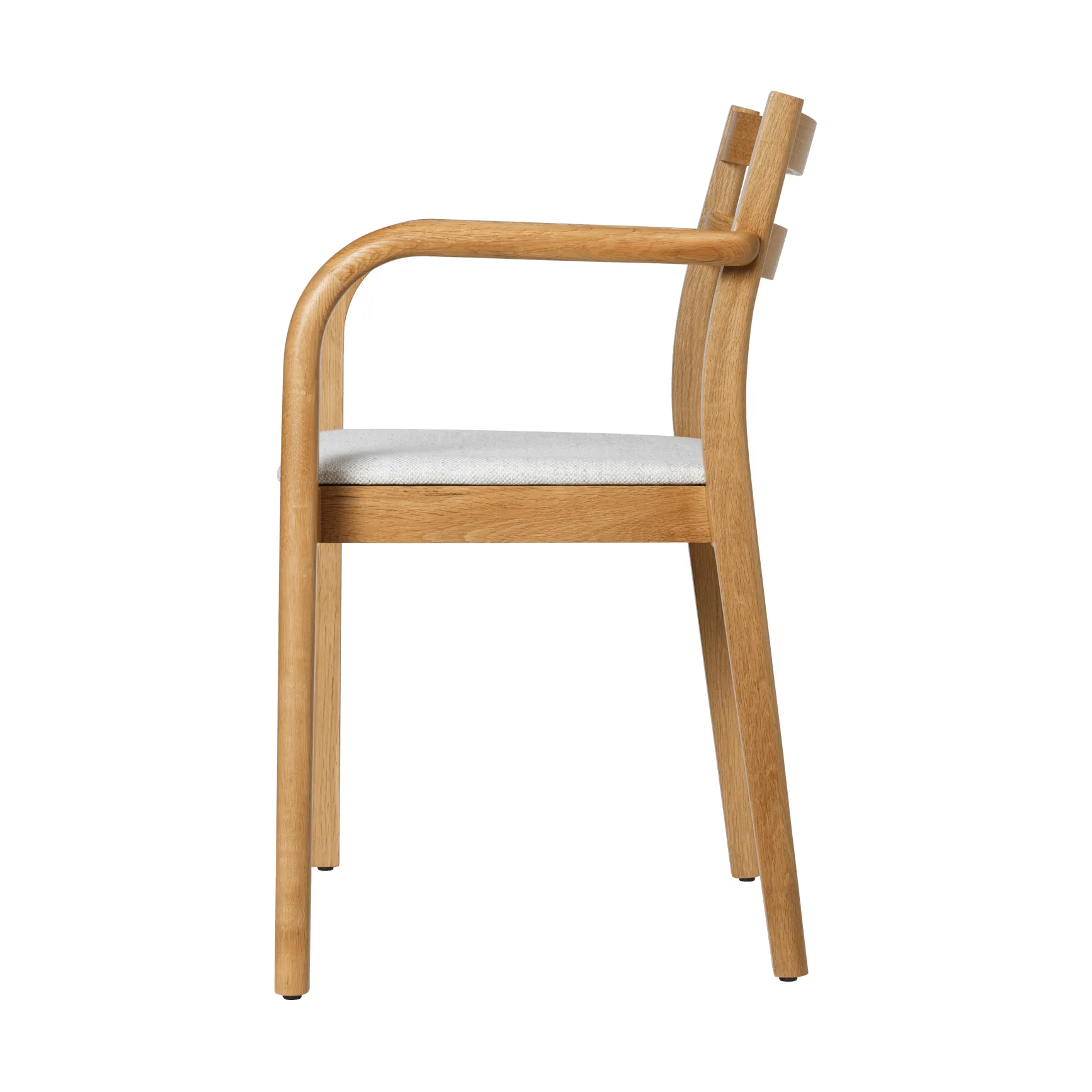 Boda karmstol, Klädd sits, natural oak-off-white Ferm Living