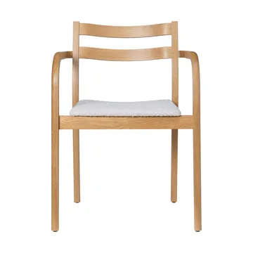 Boda karmstol - Klädd sits rugged bouclé, natural-off-white - Ferm Living