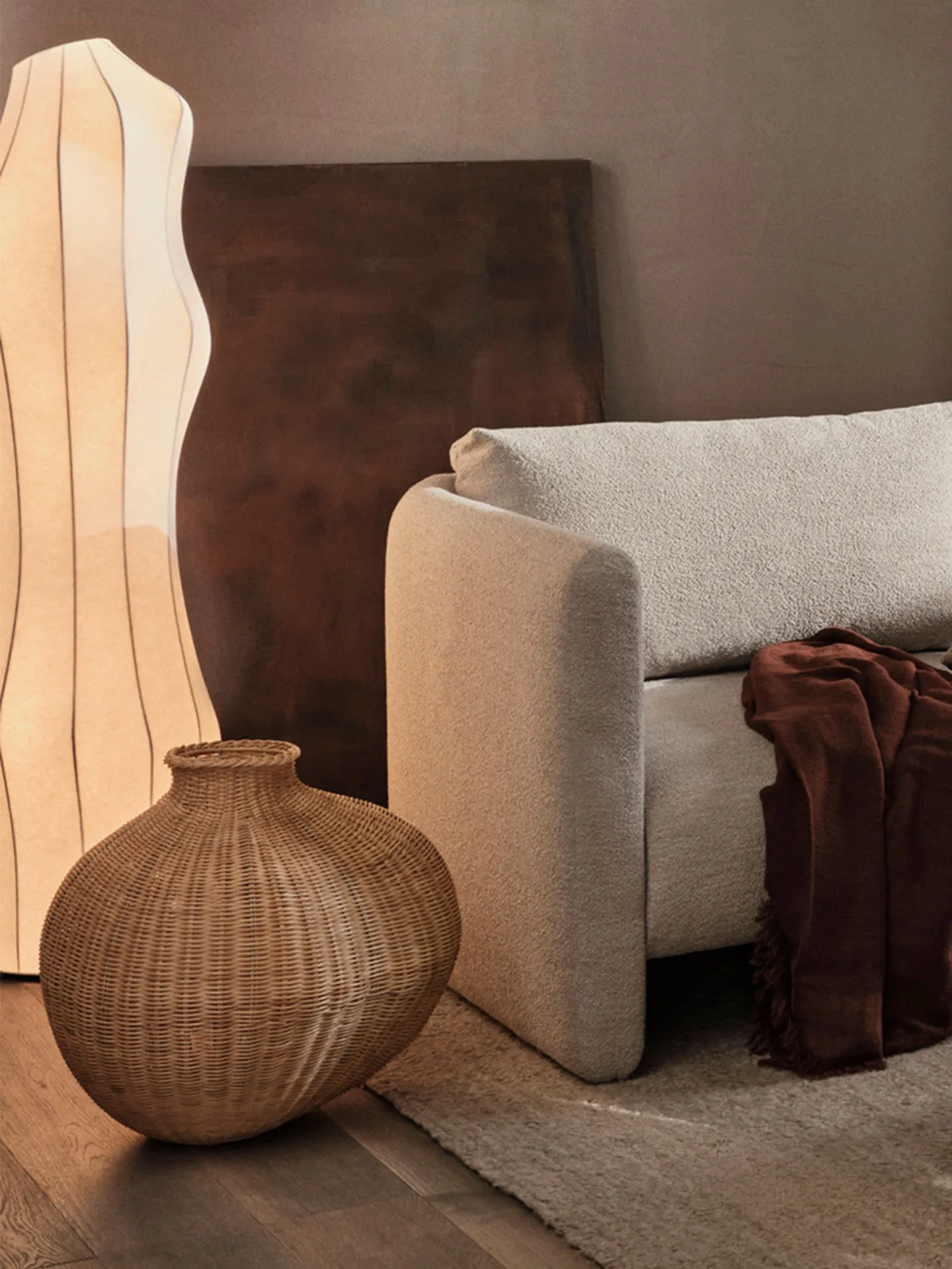 Bola flätad golvvas, Natural Ferm Living