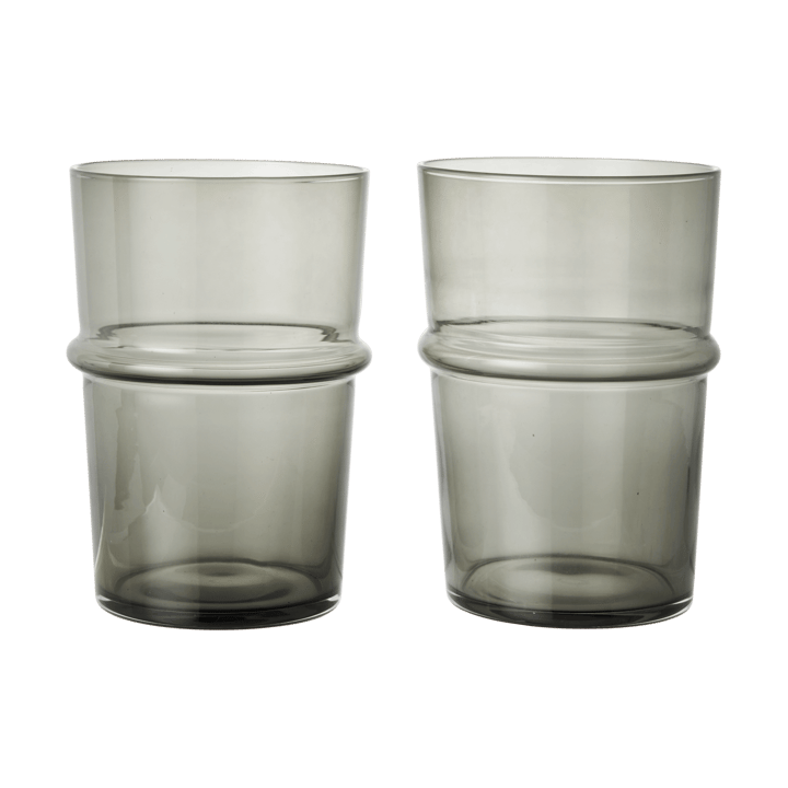 Boya dricksglas högt 45 cl 2-pack - Smoked Grey - Ferm Living