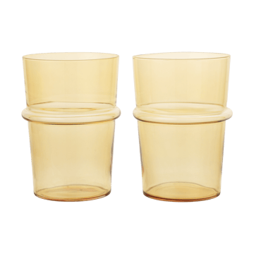Ferm Living Boya dricksglas högt 45 cl 2-pack Yellow