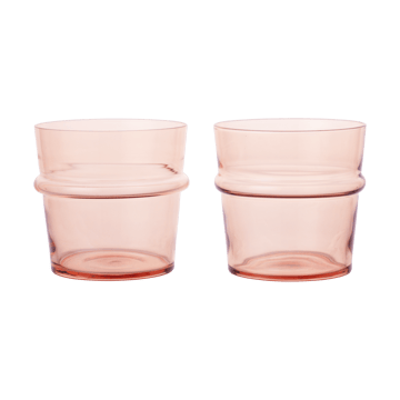 Ferm Living Boya dricksglas lågt 30 cl 2-pack Blush