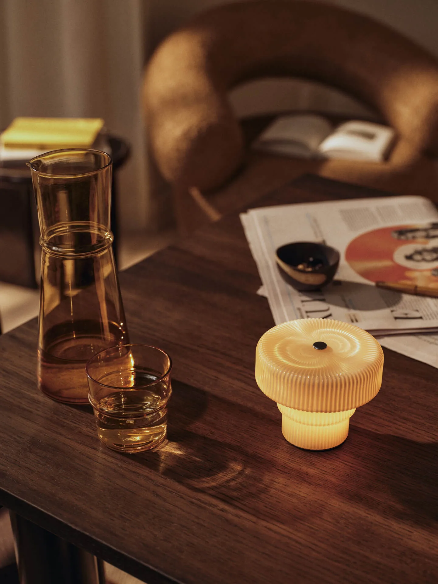 Boya karaff, Yellow, 1,35 L Ferm Living