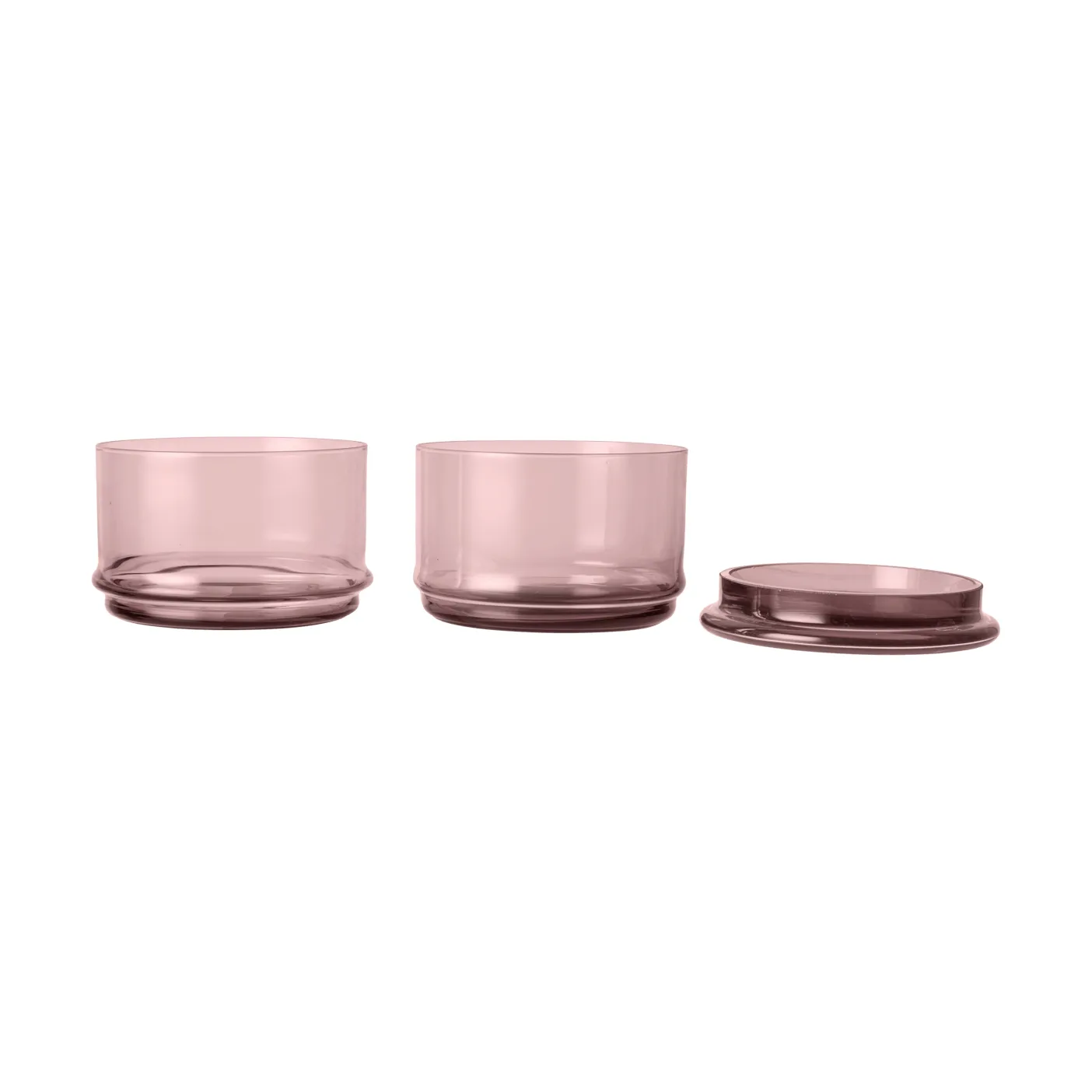 Boya stapelbara burkar, 2 delar, mauve Ferm Living