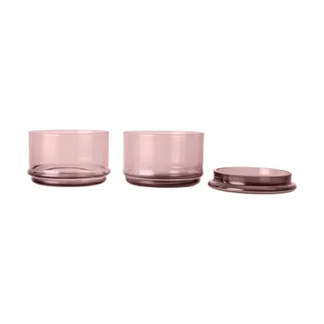 Boya stapelbara burkar - 2 delar, mauve - Ferm Living