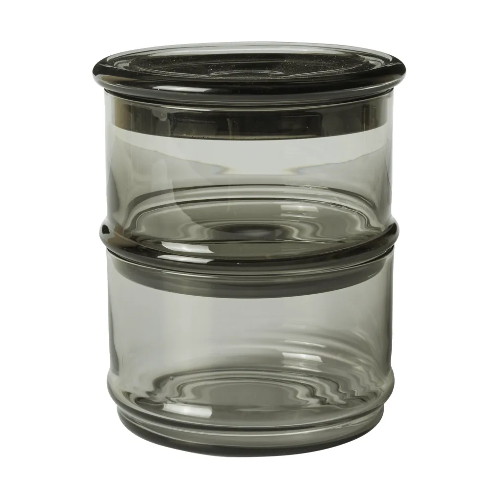 Boya stapelbara burkar, 2 delar, smoked grey Ferm Living