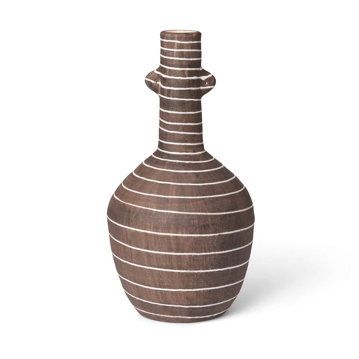 Ferm Living Brura vas 32 cm Coffee-white