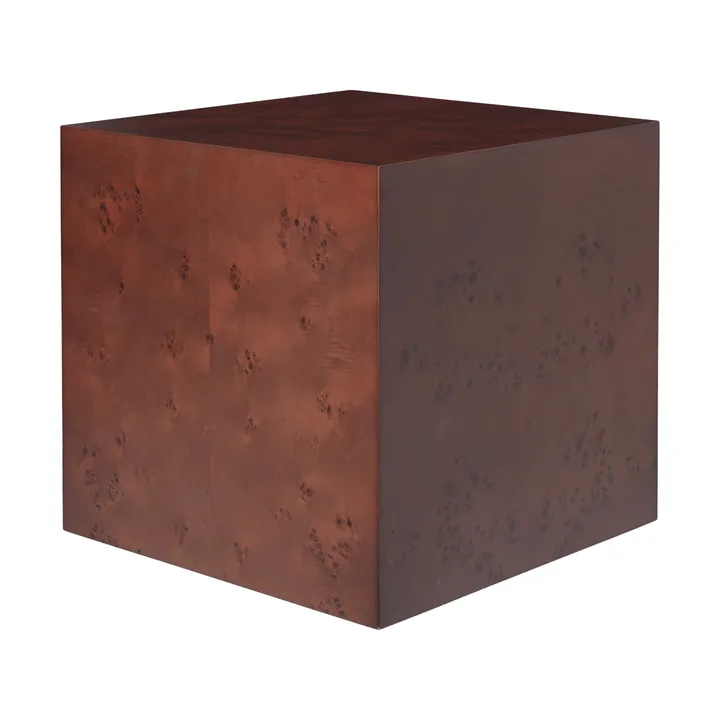 Burl Cube sidobord 40x40 cm - Dark stained - Ferm Living