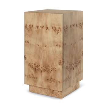 Läs mer om ferm LIVING Burl Side Table piedestal Natural