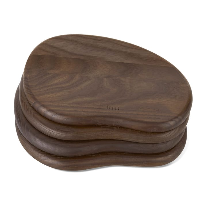 Cairn butter boards bricka 4-delar, Dark Brown ferm LIVING