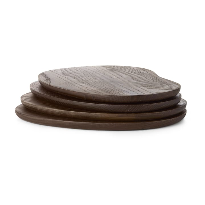 Cairn butter boards bricka 4-delar, Dark Brown ferm LIVING