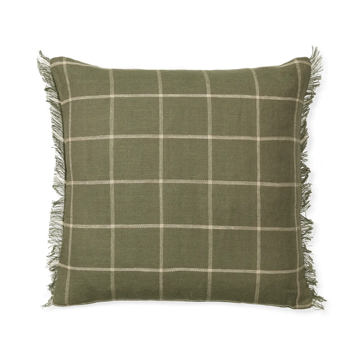 Ferm Living Calm kuddfodral 50×50 cm Olive-Off-white