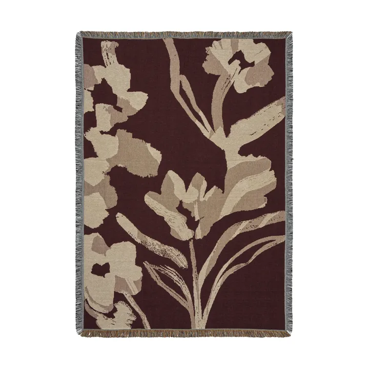 Cilla pläd - Dark pecan, 120x170 cm - Ferm Living