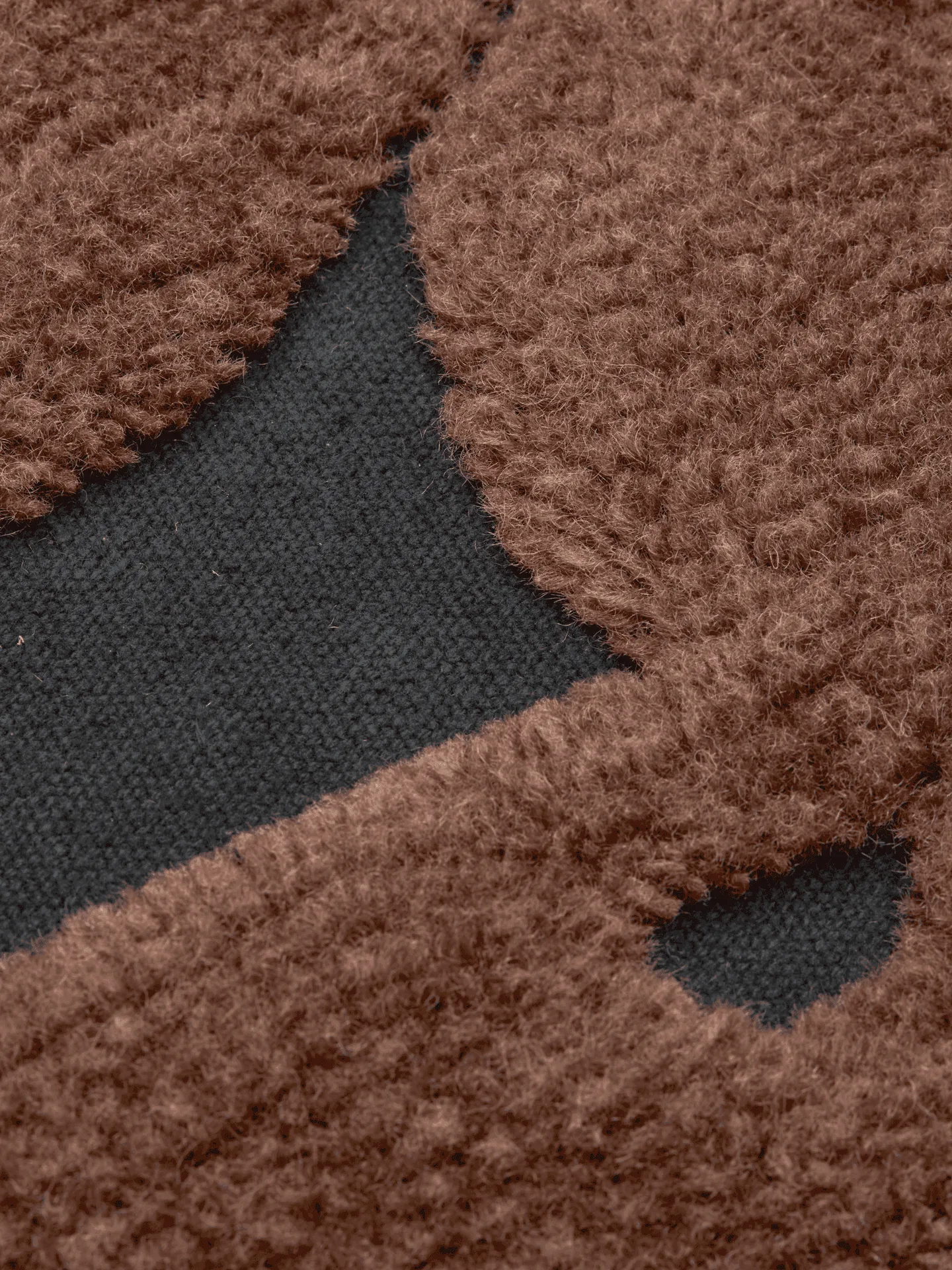 Cilla tufted kudde, Black-dark chocolate 50x50 cm Ferm Living