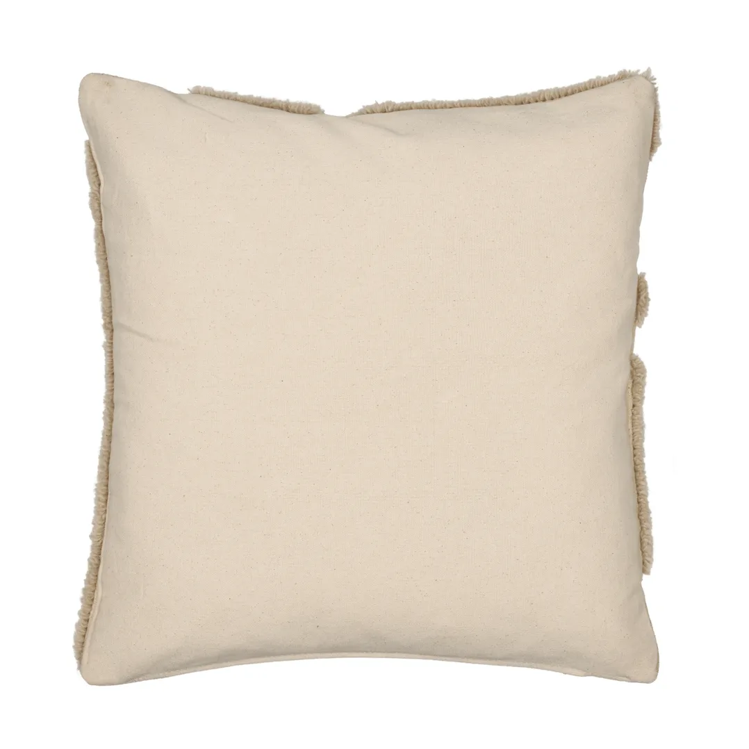 Cilla tufted kudde, Off-white-parchment, 50x50 cm Ferm Living