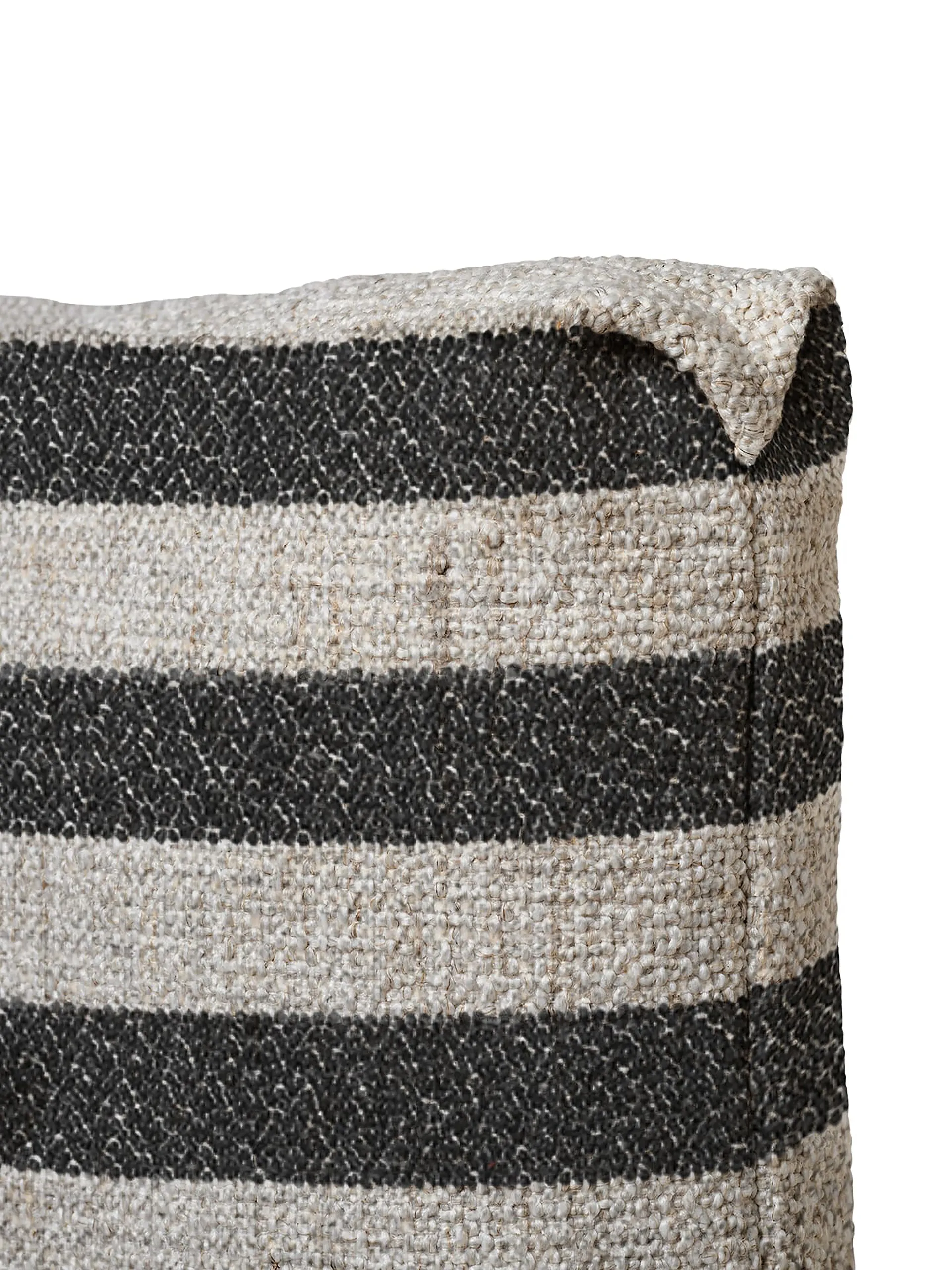 Clean kudde Louisiana 40x60 cm, Sand-black Ferm Living