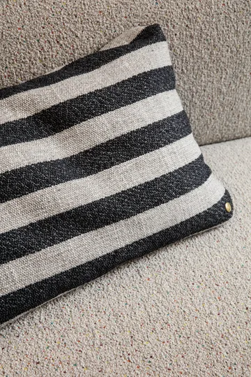 Clean kudde Louisiana 40x60 cm - Sand-black - Ferm Living