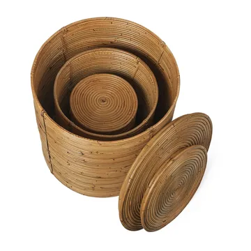 Column förvaringset 3 delar - Natural Stained - Ferm Living