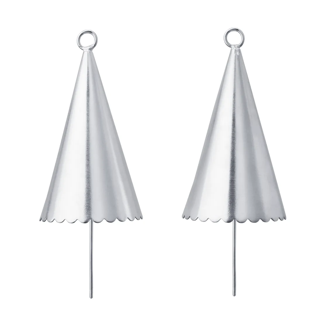 Cone bell dekorationshänge 2-pack, Silver Ferm Living