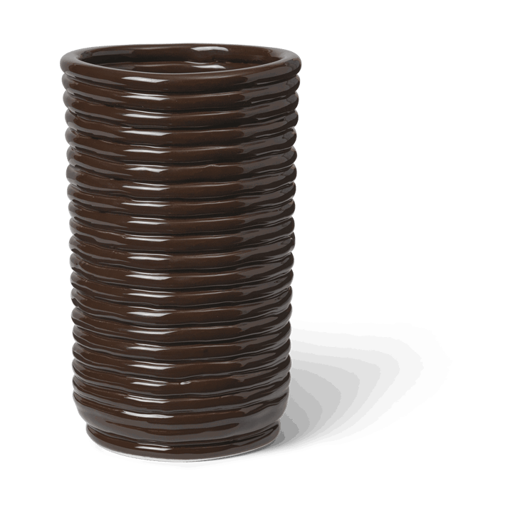 Corduroy vas 21 cm - Carob Brown - Ferm Living