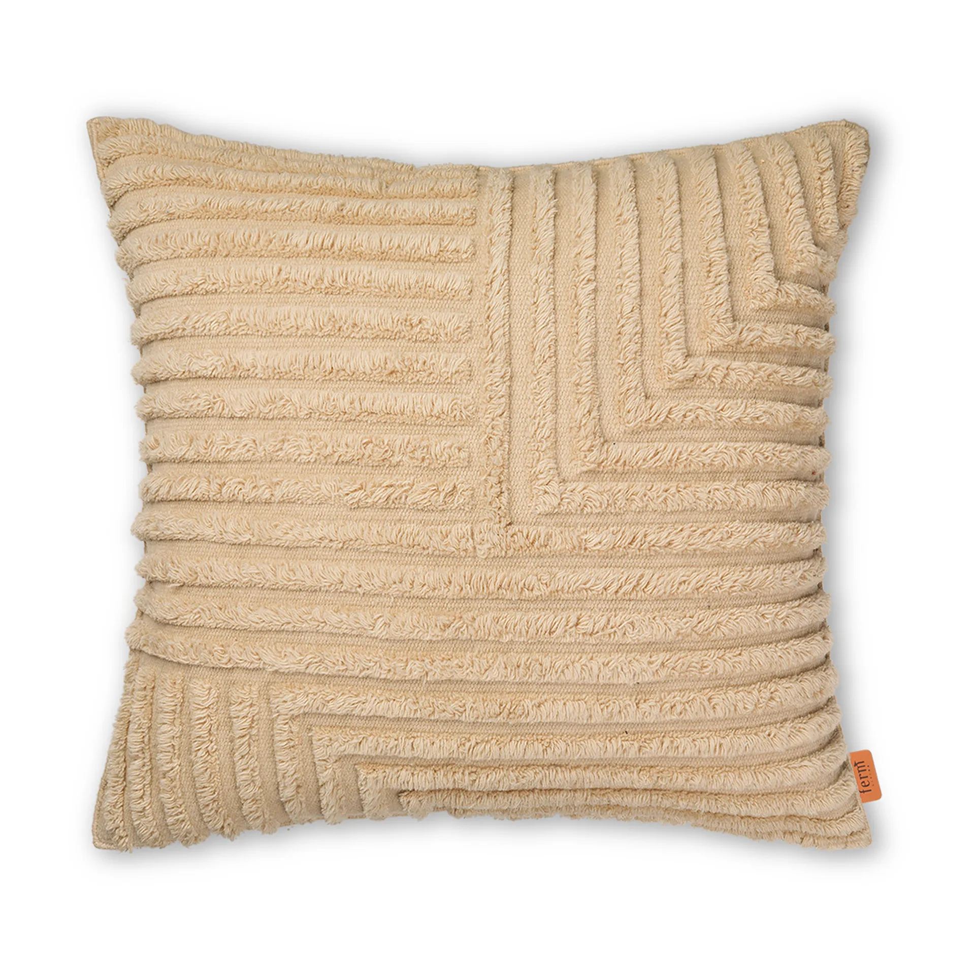 Crease kudde 80x80 cm, Light Sand Ferm Living