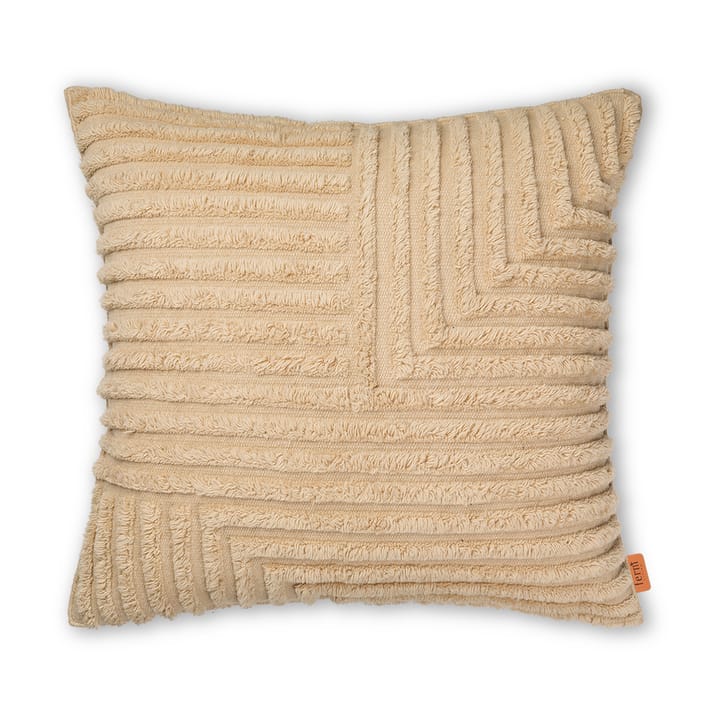 Crease kudde 80x80 cm, Light Sand Ferm Living