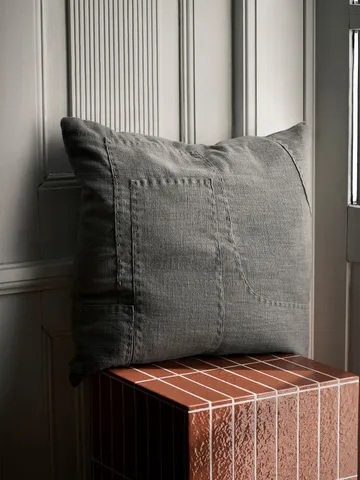 Darn kuddfodral 50x50 cm - Blue Grey - Ferm Living