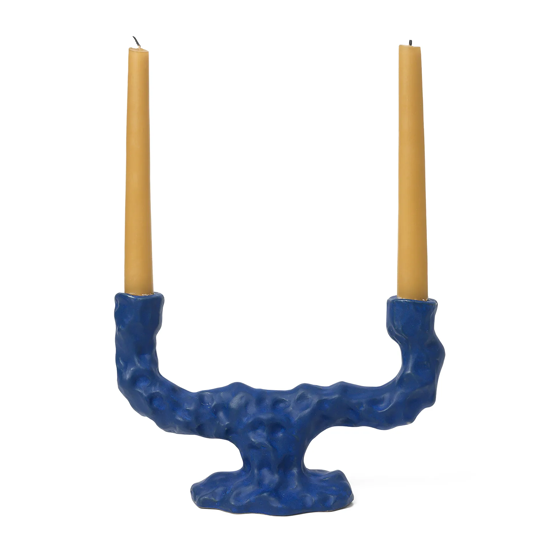 Dito ljusstake dubbel, Bright blue Ferm Living