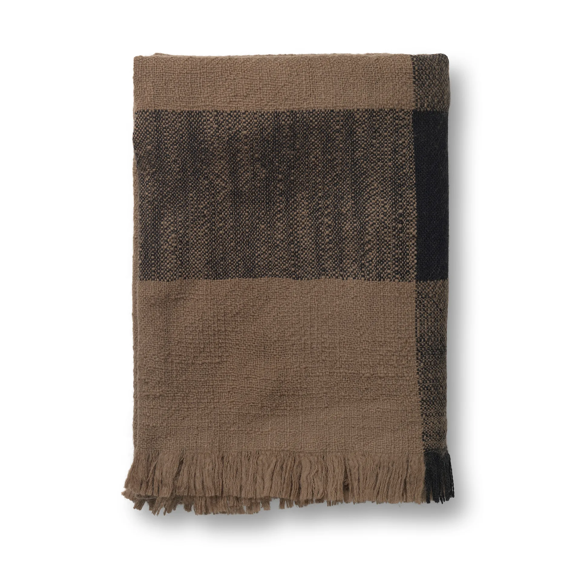 Dry ullfilt 120x180 cm, Sugar Kelp/Black Ferm Living