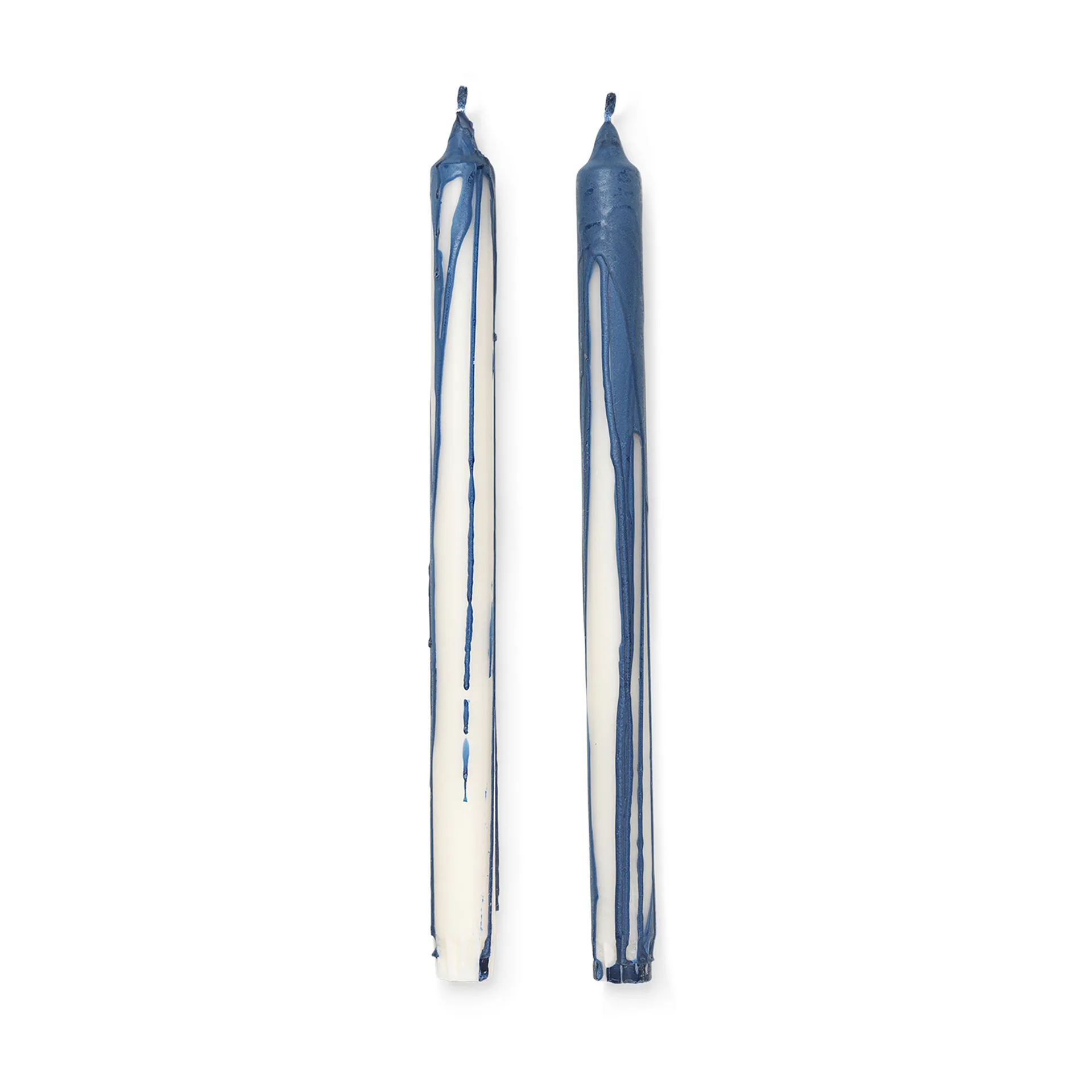 Dryp stearinljus 2-pack, Deep Blue Ferm Living